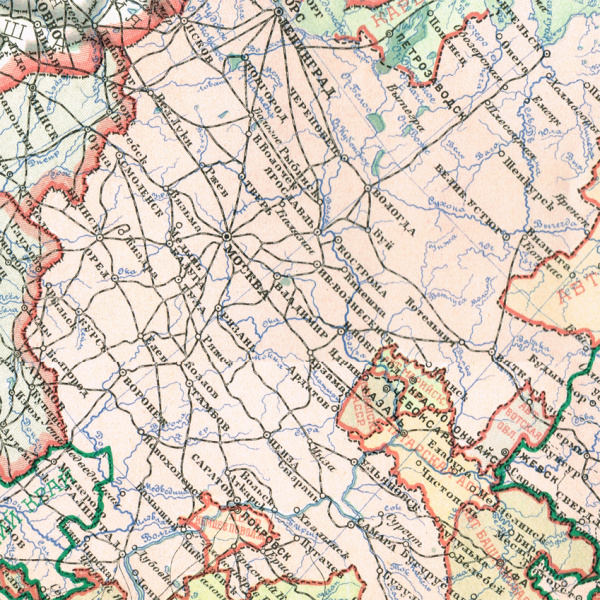 "рсфср", карта 1928 года, большой формат