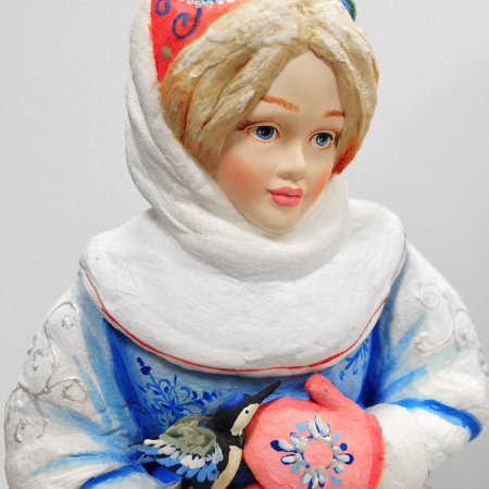 новогодний набор: большой дед мороз (65 см) и снегурочка