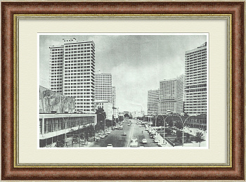 Москва, проспект Калинина (Воздвиженка и Новый Арбат). Тиражная графика в раме