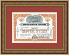 Сертификат медной компании Magma Copper Company на 25 акций, 1958 год