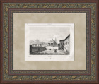 История Армении: вид на мечеть в Эрзуруме. Старинная гравюра 19 века