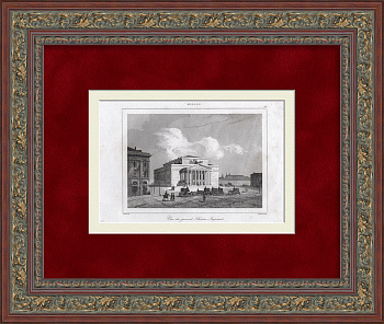 Большой театр, Москва. Старинная гравюра Большой театр, Москва. Старинная гравюра