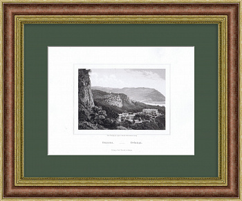 Ореанда, Крым. Старинная гравюра Ореанда, Крым. Старинная гравюра