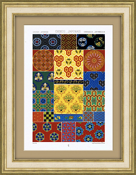 Китайский и японский национальный орнамент. Хромолитография 19 века