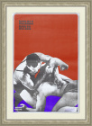 Вольная борьба, советский плакат 70х100 см!
