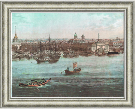 Адмиралтейство в Санкт-Петербурге. Факсимильная репродукция Тозелли, лист 3