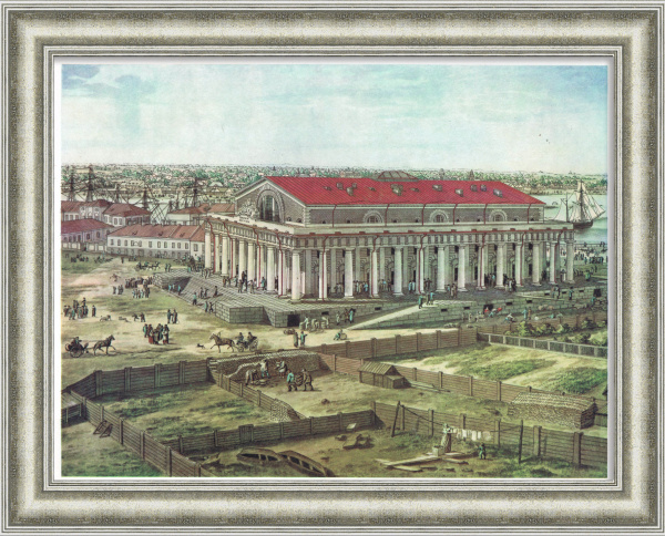 Здание Биржи. Репродукция Тозелли, лист 8