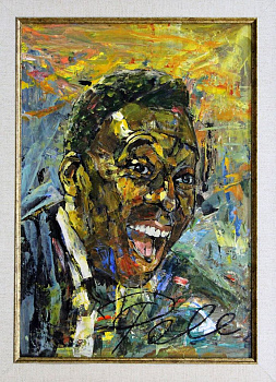 Король футбола - Пеле!  Авторская, современная живопись