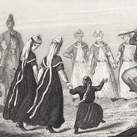 всадники: русские, киргизы, балканцы, турки. редкая антикварная гравюра 19 века