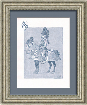 Немецкий лорд XVI века. Старинная литография