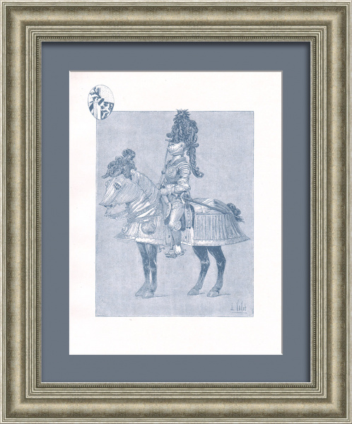 Немецкий лорд XVI века. Старинная литография