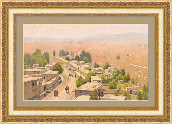 Искусственное орошение, Туркестан. Редкая хромолитография