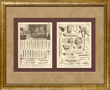 Мастерская гравера. Гравюра на меди, XVIII в.