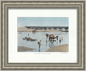 Мост через реку недалеко от Магнесии на Меандре, Айдын, Турция. Старинная, редкая фототипия