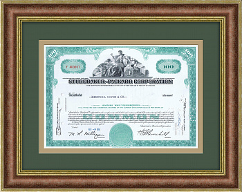 Акция автомобильной компании Studebaker-Packard Corporation 1961 года