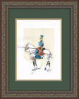 Всадник римской кавалерии. Цветная литография конца 19 века