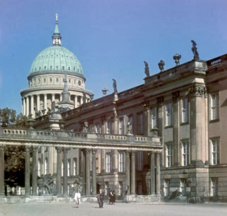 королевский дворец stadtschloss в потсдаме (разрушен в 1945), старинная фототипия