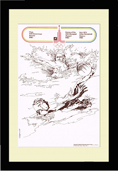 Водное поло. Советский плакат к Олимпиаде 1980 года