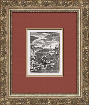 Небесная радуга, гравюра на меди от 1700 года Небесная радуга, гравюра на меди от 1700 года