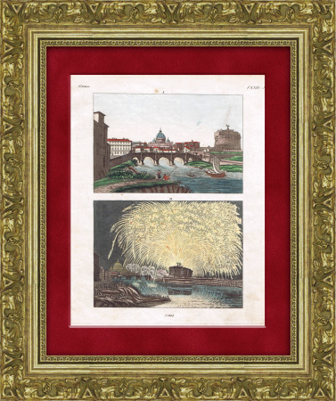 Праздничный салют в Замке Святого Ангела, Рим 1827 год