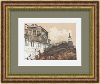 Потешный дворец Московского Кремля. Литография 1922 года Потешный дворец Московского Кремля. Литография 1922 года