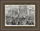 Торжественный прием в честь императора Александра II в Лондоне, гравюра 1874 г.
