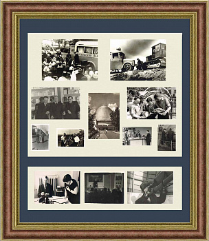 Московский Планетарий: Панно с архивными фото, 1950-60-е гг.