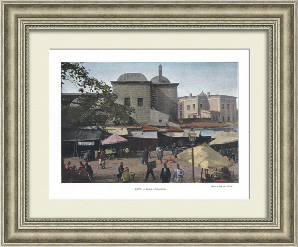 Базар в Стамбуле. Старинная фототипия