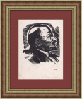В.И. Ленин, авторская ксилография 1927 года