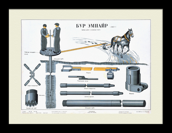 бурение эмпайр на оригинальных плакатах 1947 г.
