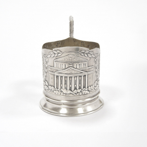 Подстаканник "Большой театр". Серебро 875 пробы Театр, кино, музыка подстаканник "большой театр". серебро 875 пробы