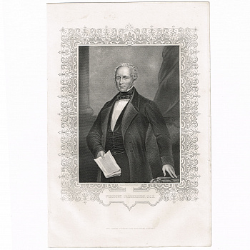 Виконт Пальмерстон, гравюра из серии "Крымская война"