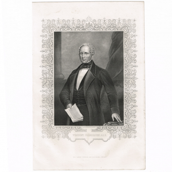 Виконт Пальмерстон, гравюра из серии "Крымская война"