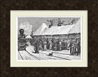 Русская пехота на вокзале Кишинева. Литография 1877 года