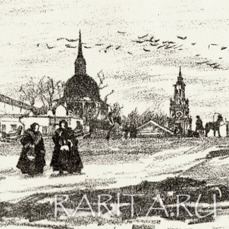 сергиев посад, большая литография юона