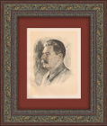 Портрет И.В. Сталина. Иллюстрация середины 20 века