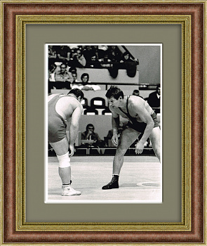 Борьба на Олимпийских играх, чемпион СССР. Оригинальная репортажная фотография