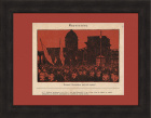 Митинг у Казанского собора под звуки "Марсельезы", редкая литография, 1906 г.