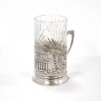 Подстаканник "Большой театр". Серебро 875 пробы Подстаканник "Большой театр". Серебро 875 пробы