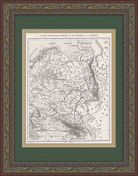 Политическая и этнографическая карта Российской империи, 1890 год