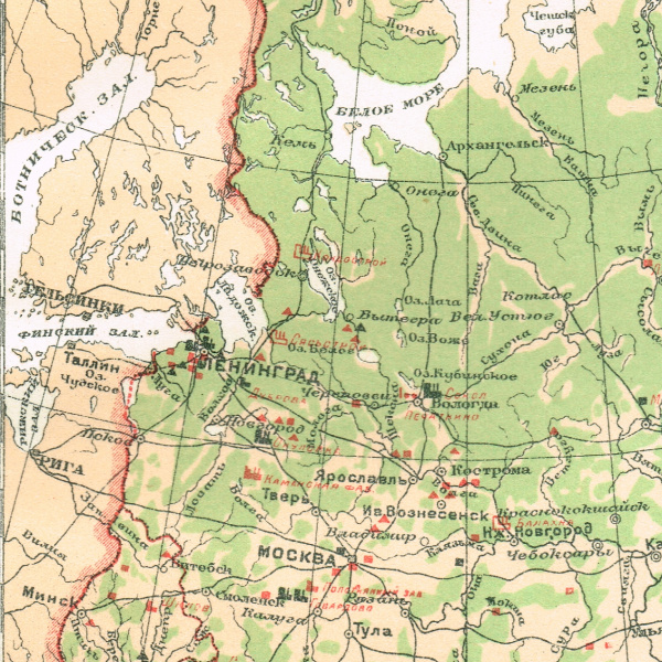 бумажная промышленность ссср, старинная карта в раме, 1927 г.