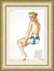 Блондинка пинап Varga Girl на постере 1944 года для Esquire