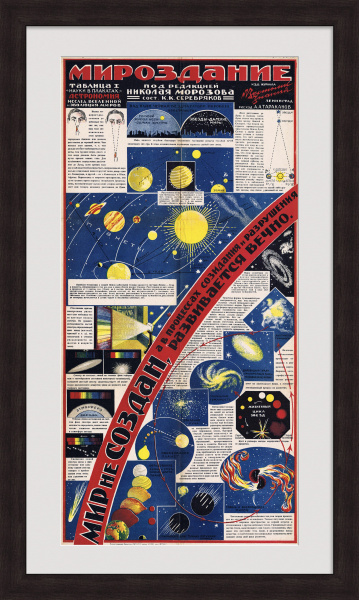космос - мироздание. плакат 1930-х гг.