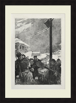 Радиовещание. Старинная, редкая гравюра