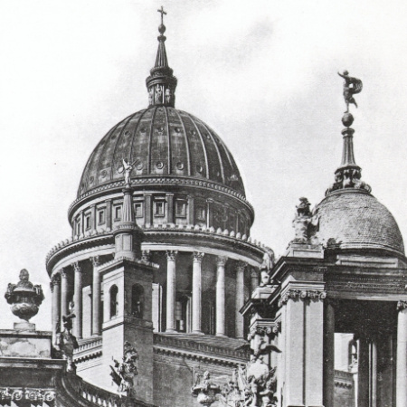 королевский дворец stadtschloss в потсдаме (разрушен в 1945), старинная фототипия
