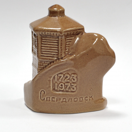 башня на плотинке, екатеринбург. советский фаянс, статуэтка