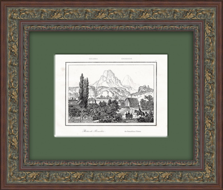 Скала Прометея в Сочи. Гравюра 1838 года