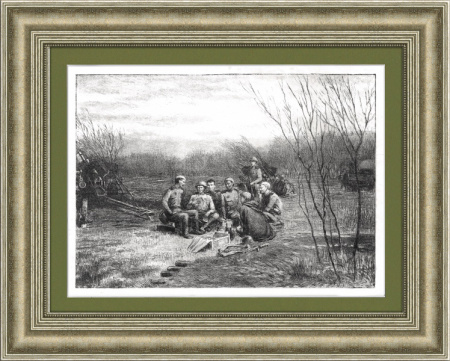 Посылка на фронт бойцам Красной армии. Авторская литография, 1940-е гг.