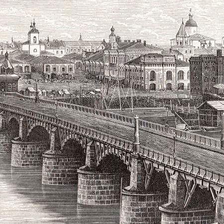 великий новгород. антикварная гелиотипия xix века