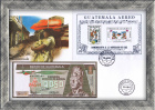 Гватемала: купюра, конверт, марки со спец. гашением. Коллекционный выпуск